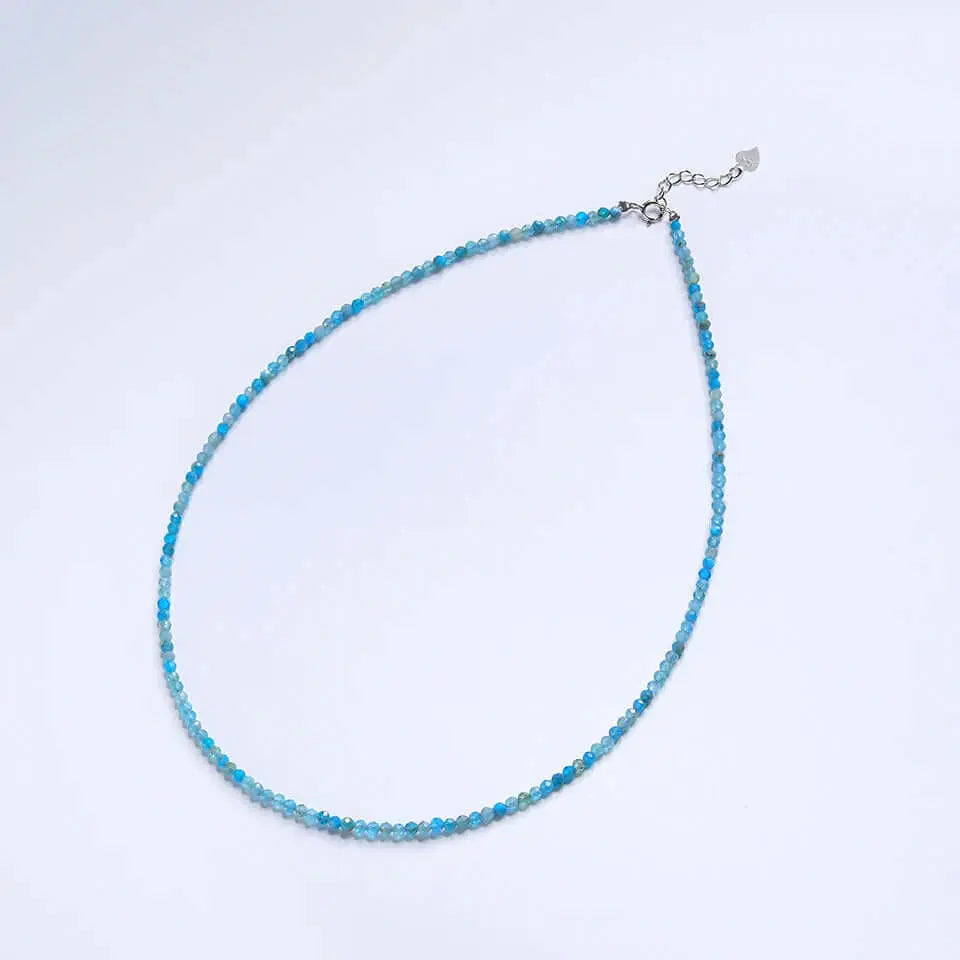 Feine Naturstein-Halskette mit 925 Silber Spinell Amethys