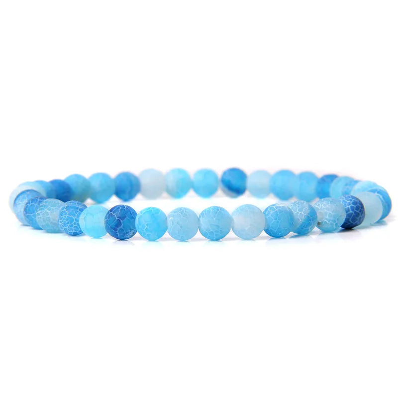6 mm Naturstein-Armband – Apatit, Lapislazuli & Türkis für Damen & Herren