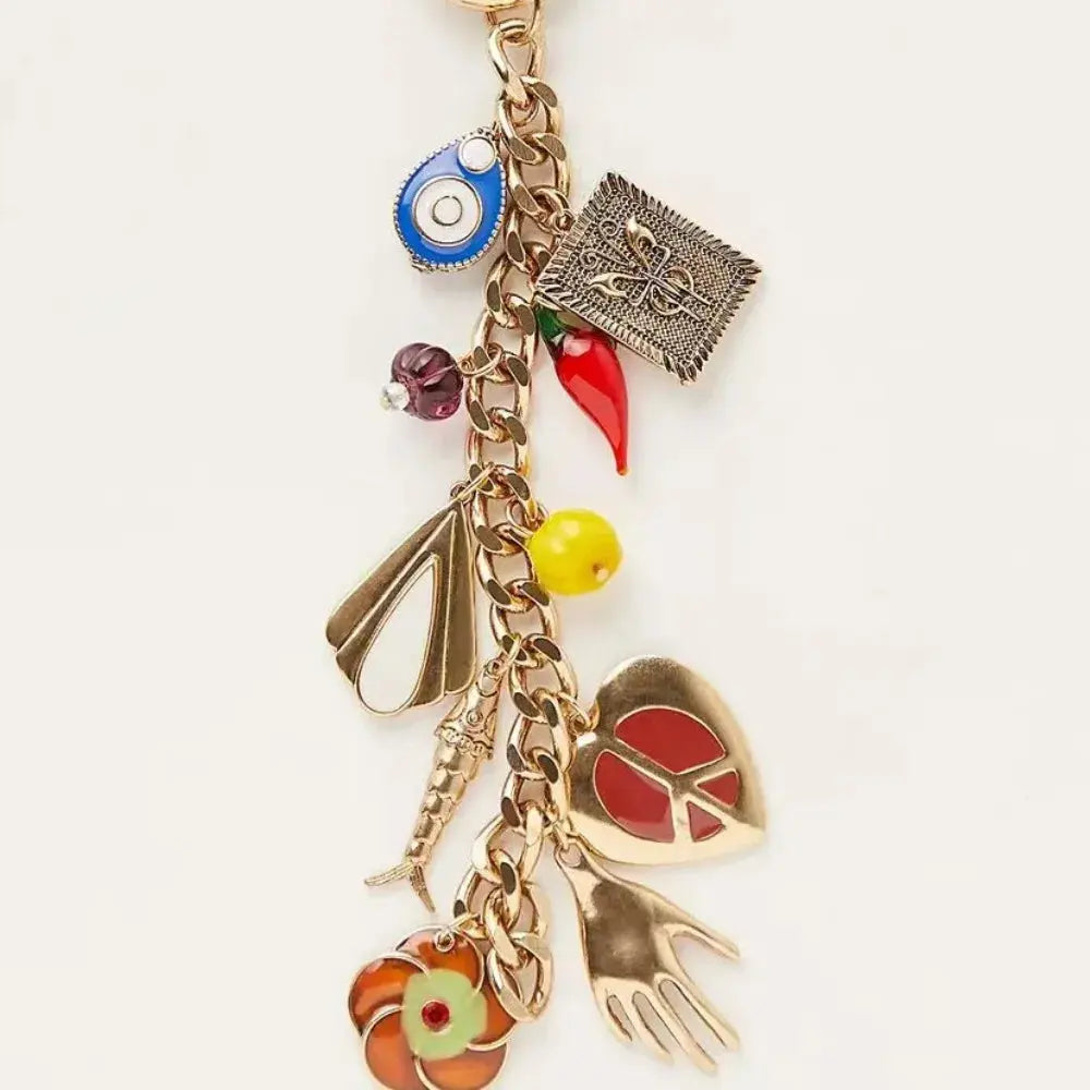 stilvoller schlüsselband mit buchstaben-perlen perlen-stern eprolo