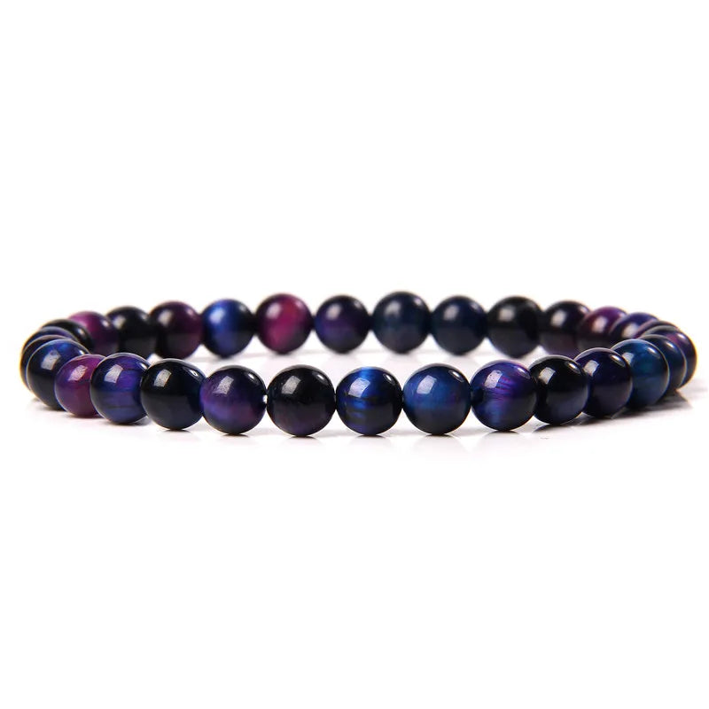6 mm Naturstein-Armband – Apatit, Lapislazuli & Türkis für Damen & Herren