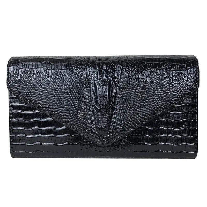 Damen Clutch Krokodilmuster CJ