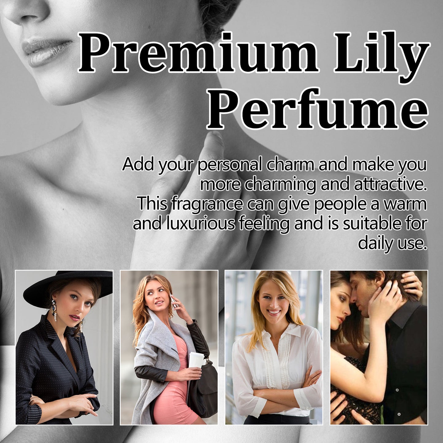 Premium Lilienparfüm, Damen-Lily-Duft, Duft, natürlich, frisch, Stay Charm Ball Parfüm
