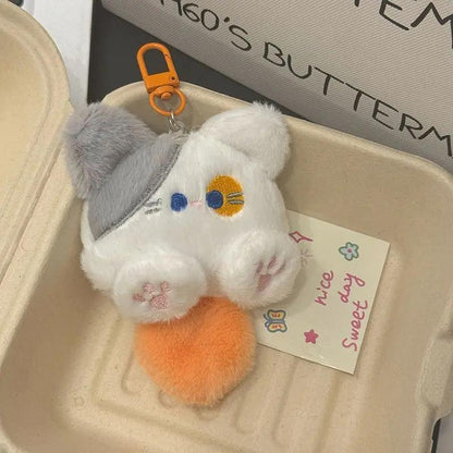 Plüsch Katze Schlüsselanhänger CJ