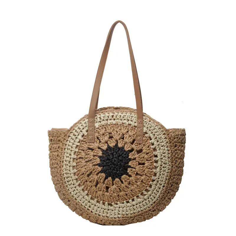 Runde Schultertasche Crochet CJ