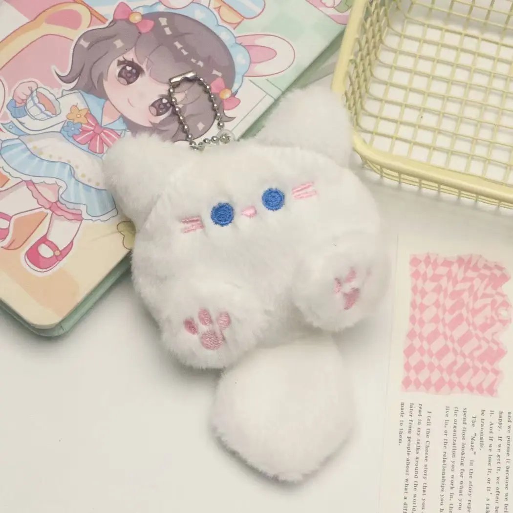 Plüsch Katze Schlüsselanhänger CJ