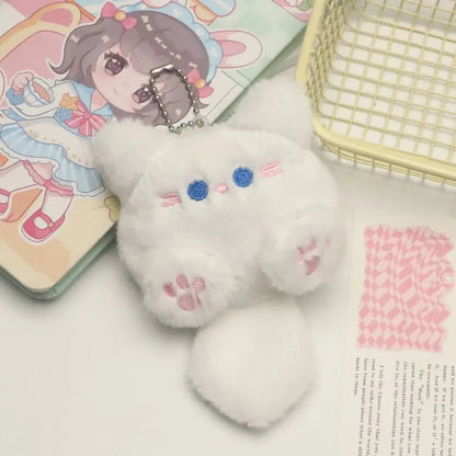 Plüsch Katze Schlüsselanhänger CJ