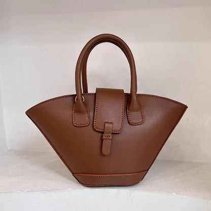 Vintage Shell Bag Damen – Kleine PU Leder Handtasche im Korean Style