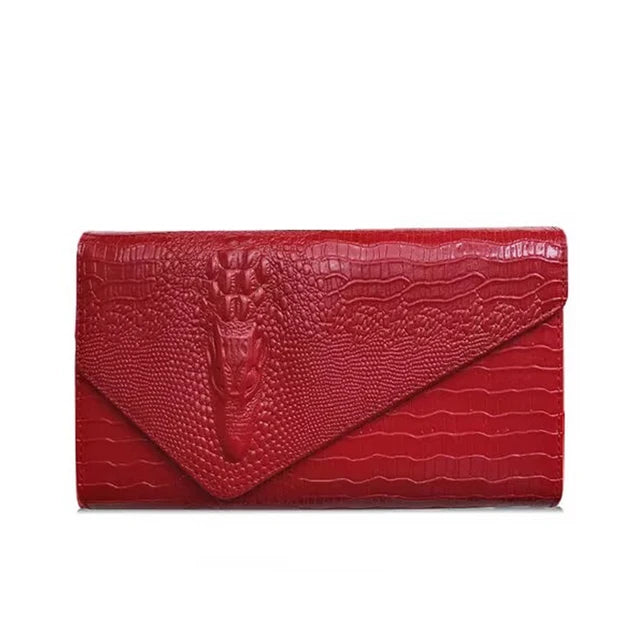 Damen Schultertasche mit Schlangenmuster – Modische Umhängetasche mit Kette