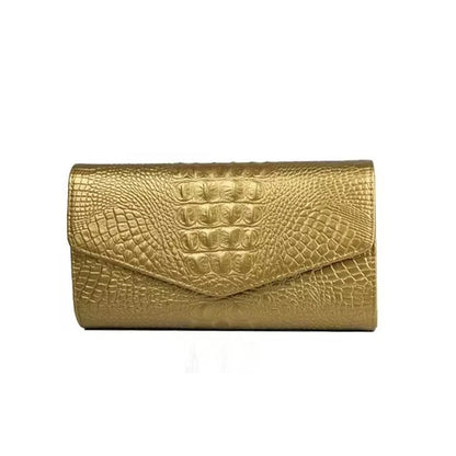 Damen Schultertasche mit Schlangenmuster – Modische Umhängetasche mit Kette