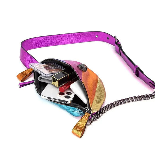 bunte Kette Umhängetasche Damen