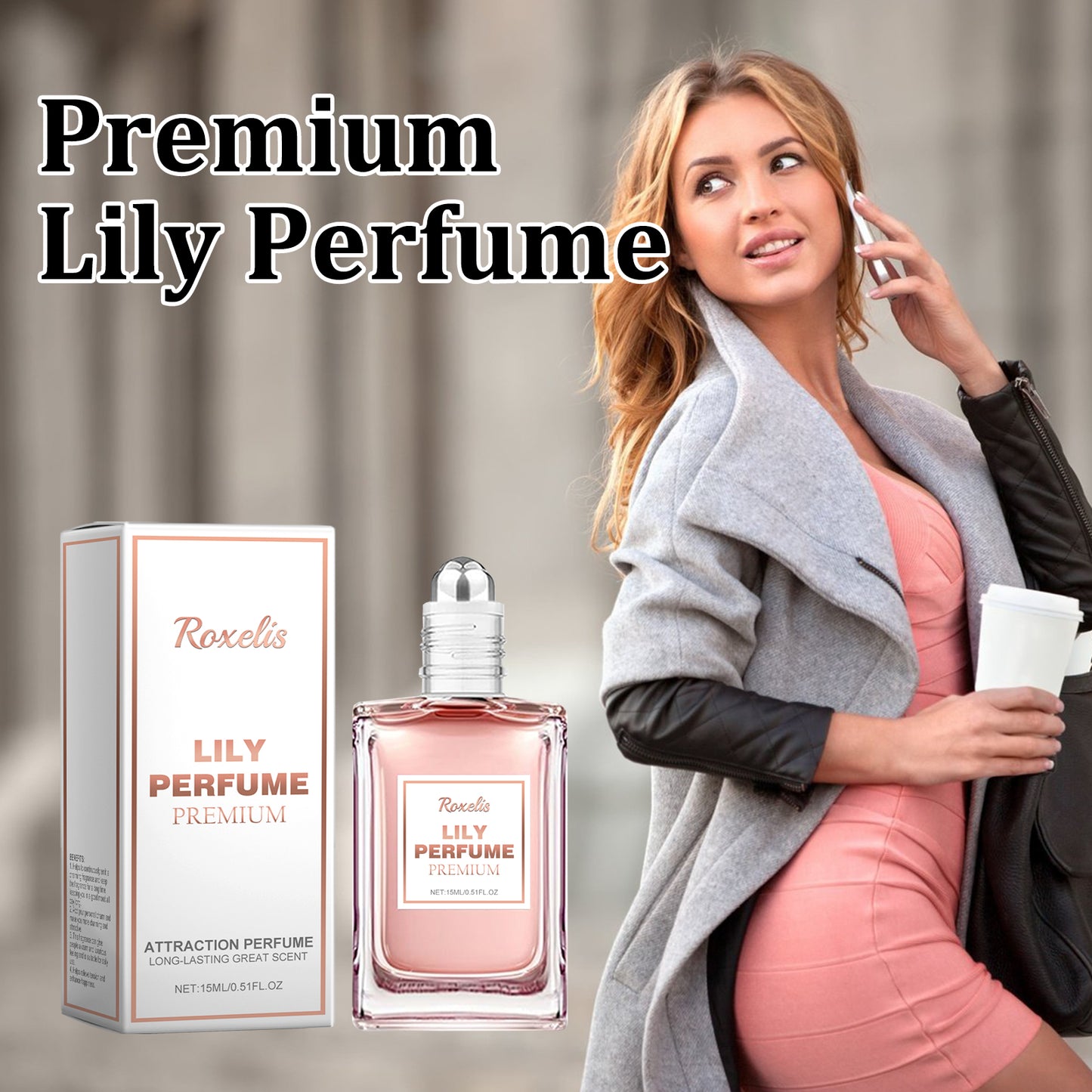 Premium Lilienparfüm, Damen-Lily-Duft, Duft, natürlich, frisch, Stay Charm Ball Parfüm