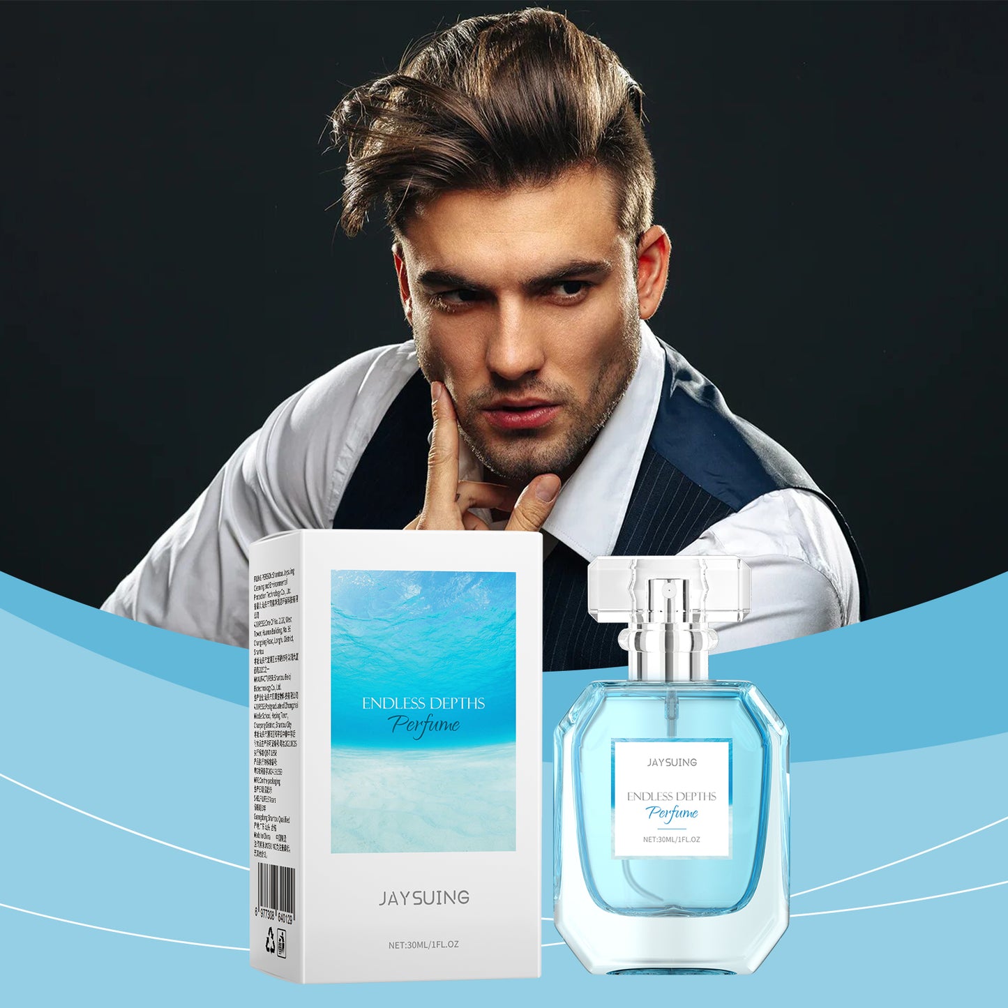 Parfüm „Endless Depths“, frischer Charme, leichter, eleganter Charme-Duft, anhaltendes Parfüm für eine Dating-Atmosphäre