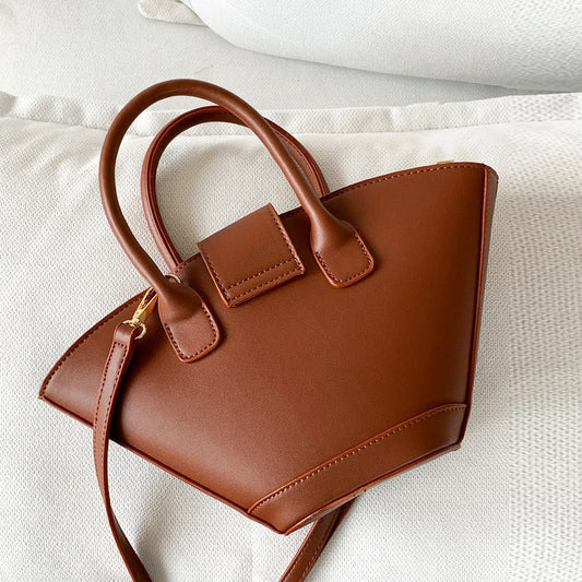 Vintage Shell Bag Damen – Kleine PU Leder Handtasche im Korean Style