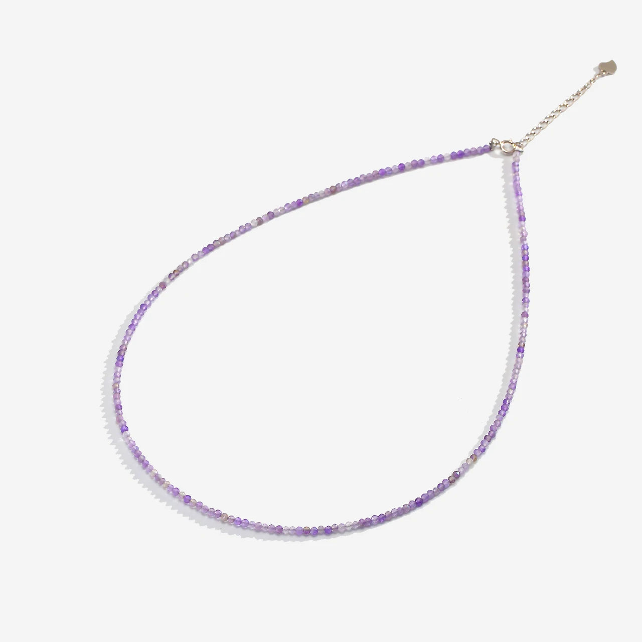 Feine Naturstein-Halskette mit 925 Silber – Spinell, Amethyst, Amazonit & mehr