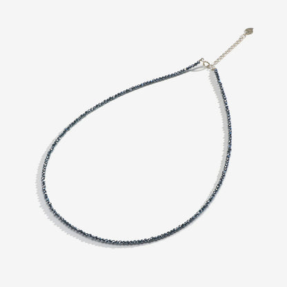Naturstein-Halskette 2mm – Spinell, Lapis & Amethyst in 925er Silber