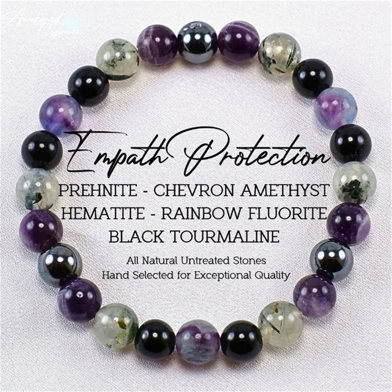 7-Chakra Naturstein-Armband – Energieschutz & Heilung für Damen & Herren
