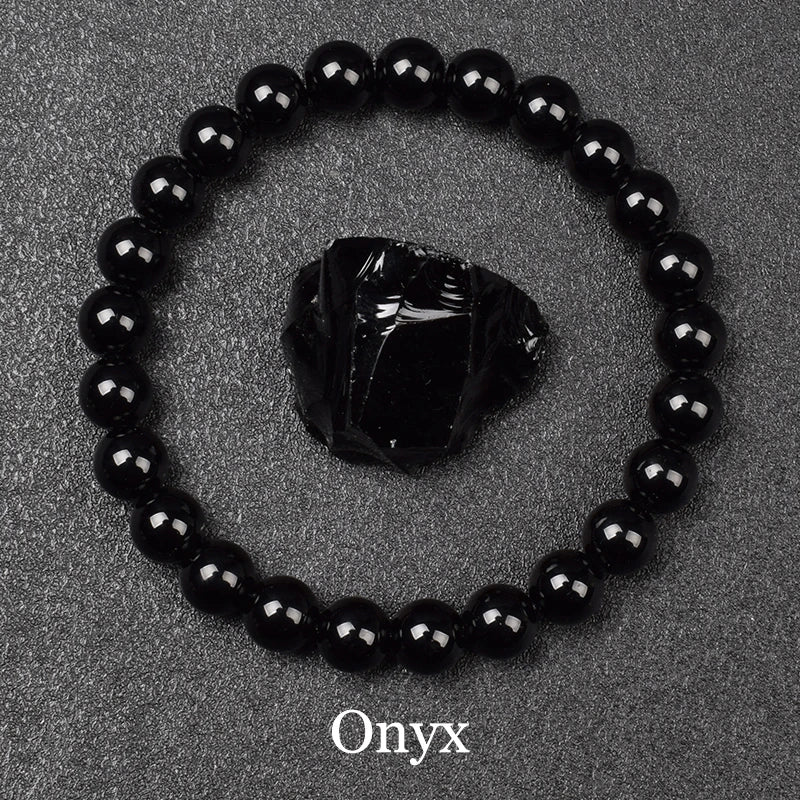 Goldener Obsidian Armband – Naturstein-Energieschmuck für Damen & Herren