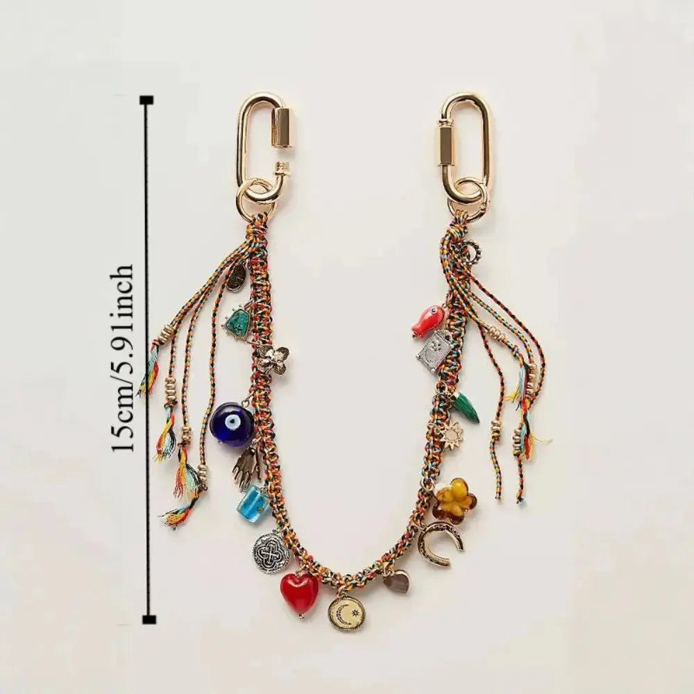 stilvoller schlüsselband mit buchstaben-perlen perlen-stern eprolo