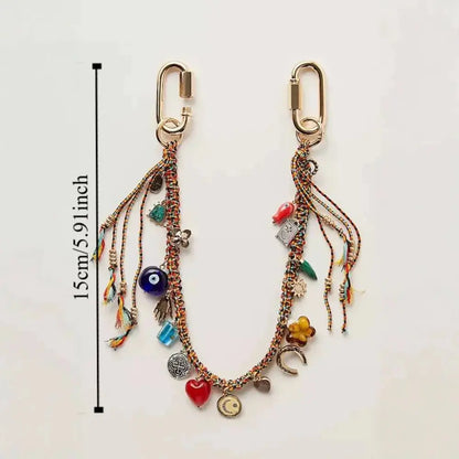 stilvoller schlüsselband mit buchstaben-perlen perlen-stern eprolo