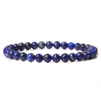 6 mm Naturstein-Armband – Apatit, Lapislazuli & Türkis für Damen & Herren