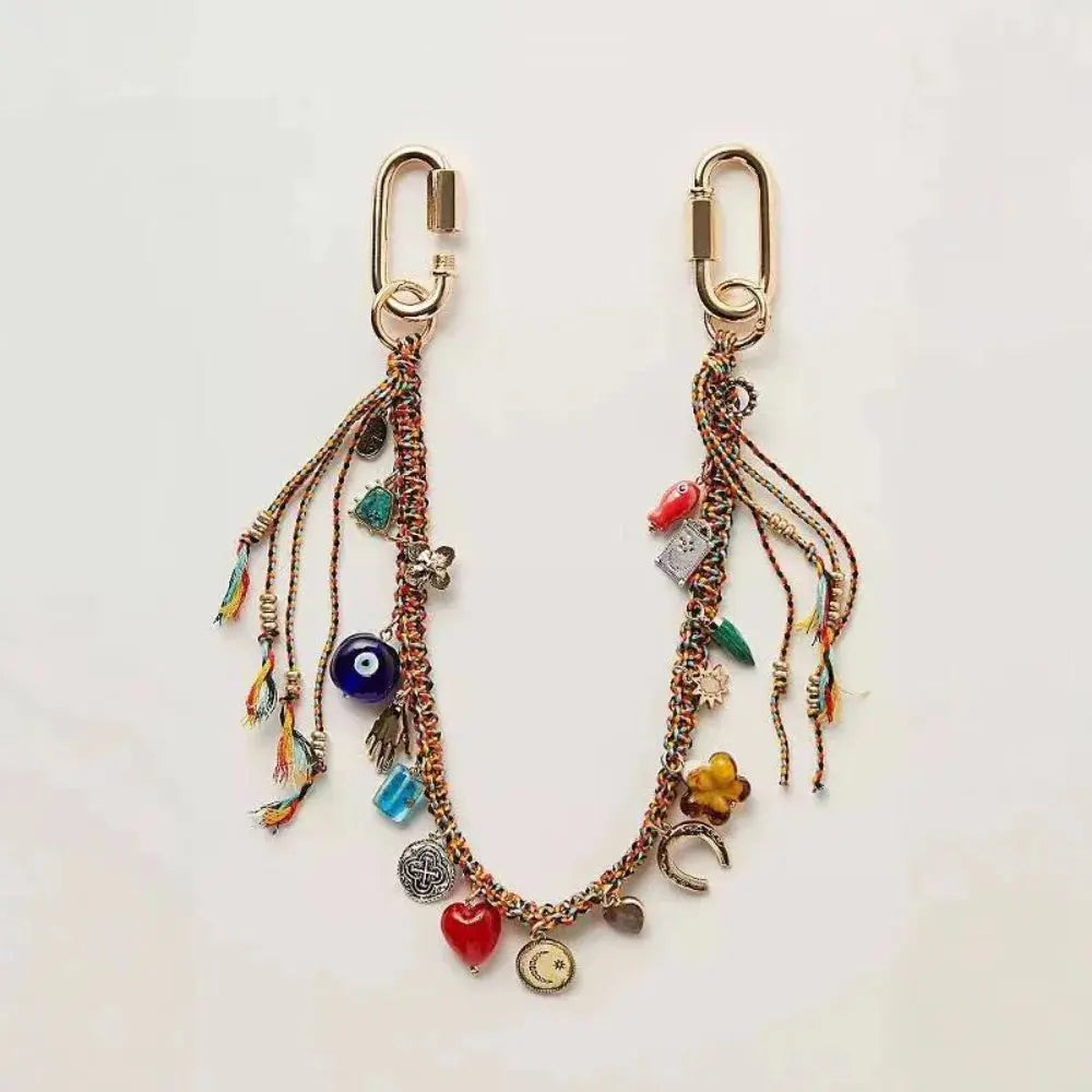 stilvoller schlüsselband mit buchstaben-perlen perlen-stern eprolo