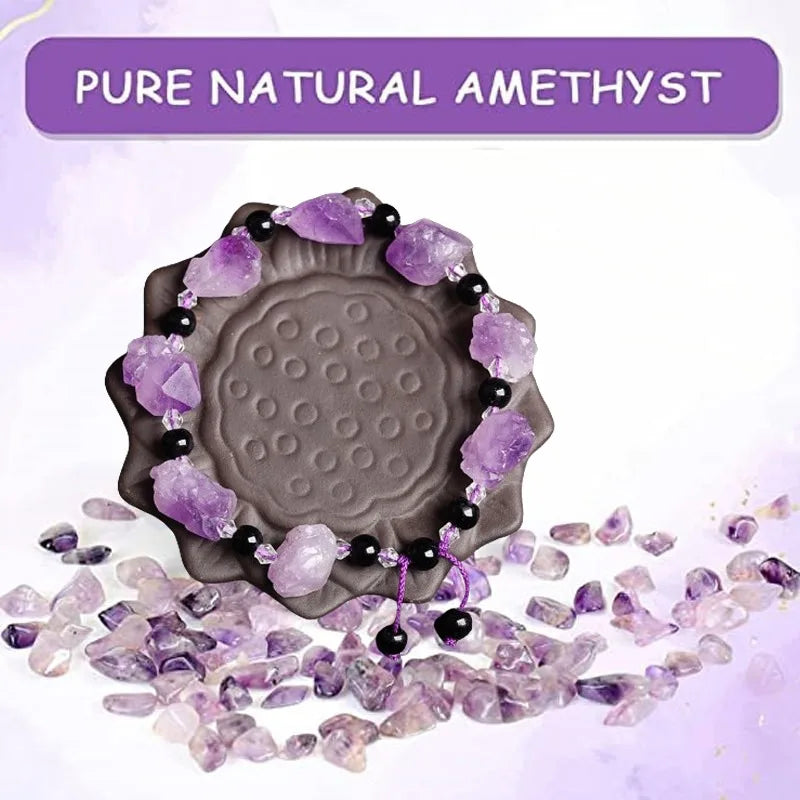 Amethyst Armband – Heilendes Energiearmband gegen Müdigkeit & Stress