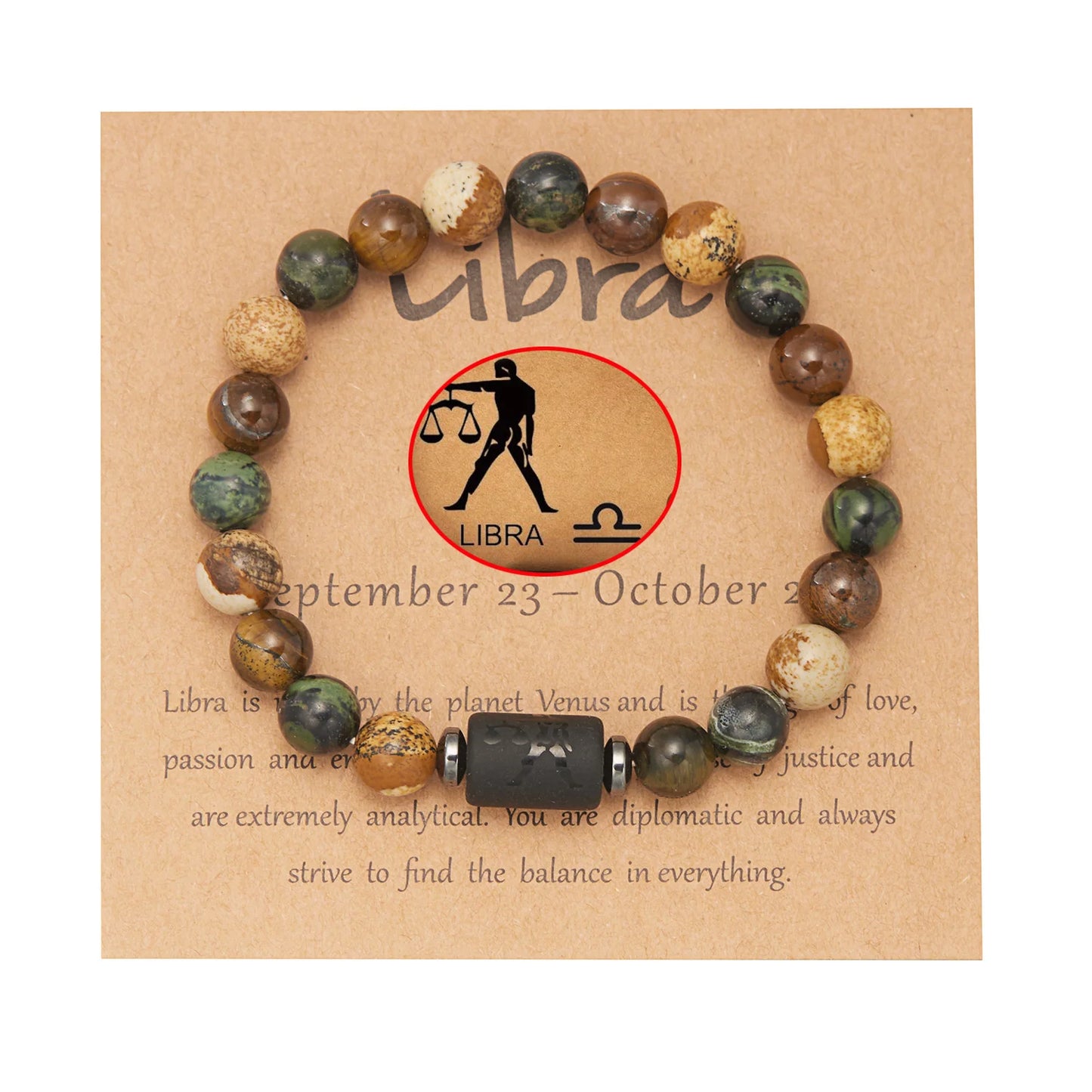 Tigerauge Sternzeichen-Armband – 12 Sternbilder Glücksarmband