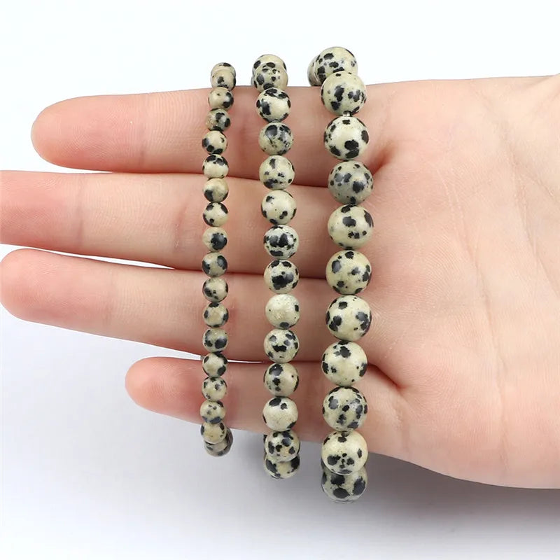Heilstein-Armband aus Dalmatiner-Jaspis – Spiritueller Schmuck mit Bedeutung