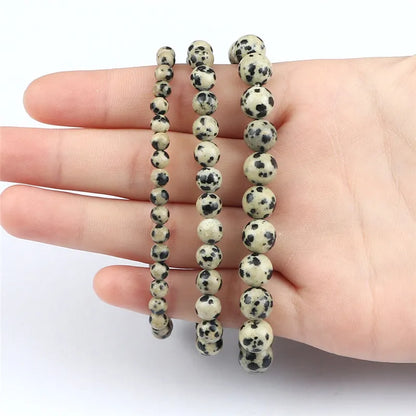 Heilstein-Armband aus Dalmatiner-Jaspis – Spiritueller Schmuck mit Bedeutung