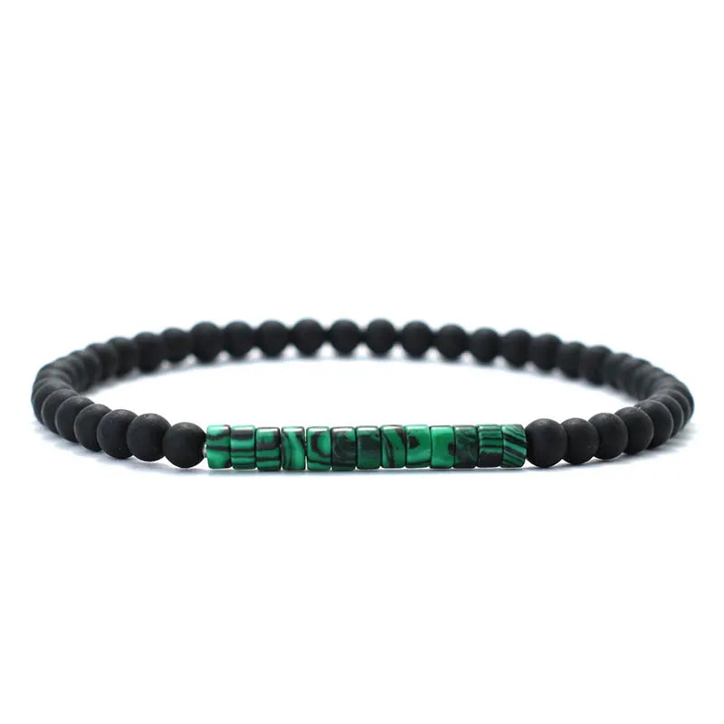 4 mm Kaiser-Onyx Armband – Minimalistisch & Unisex für Yoga & Meditation