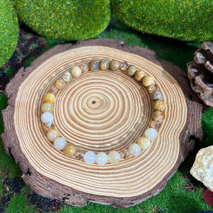 Unisex Citrin-Armband – Kraftstein für Motivation & Fülle (6 mm Perlen)