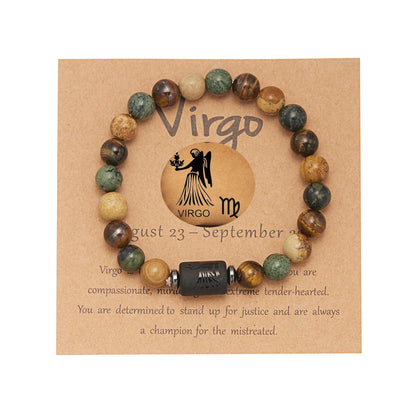 Tigerauge Sternzeichen-Armband – 12 Sternbilder Glücksarmband