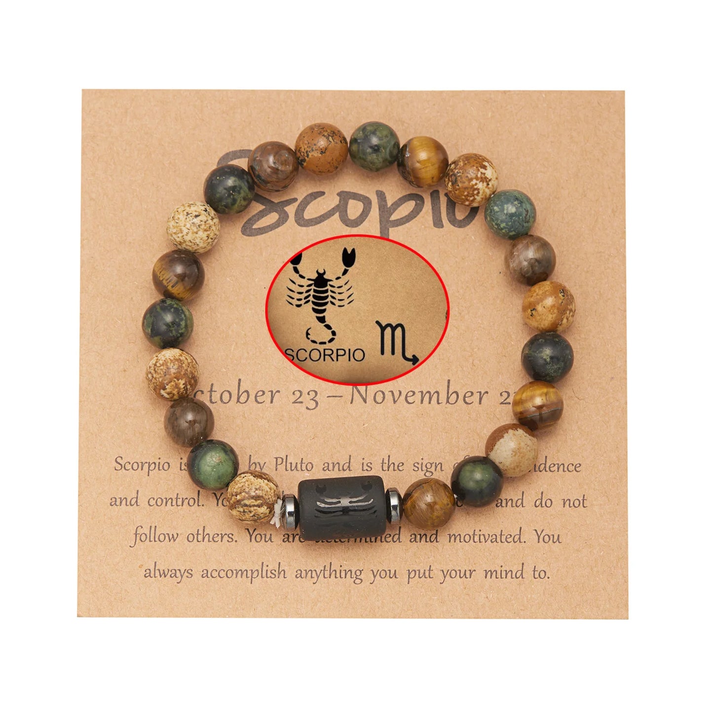 Tigerauge Sternzeichen-Armband – 12 Sternbilder Glücksarmband