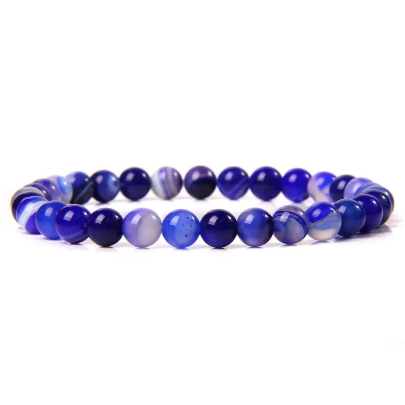 6 mm Naturstein-Armband – Apatit, Lapislazuli & Türkis für Damen & Herren