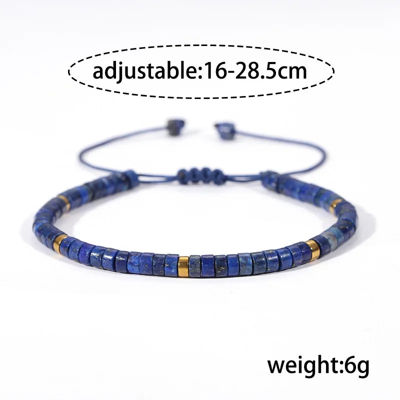 Damen-Armband mit Lapislazuli – Naturstein, handgemacht, fein & flexibel