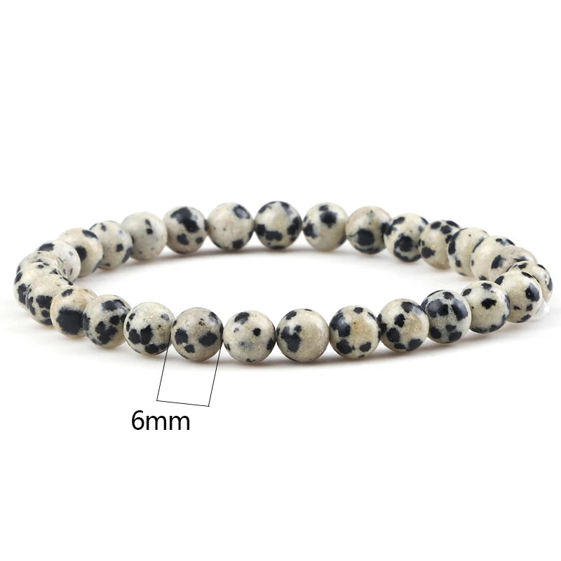 Heilstein-Armband aus Dalmatiner-Jaspis – Spiritueller Schmuck mit Bedeutung