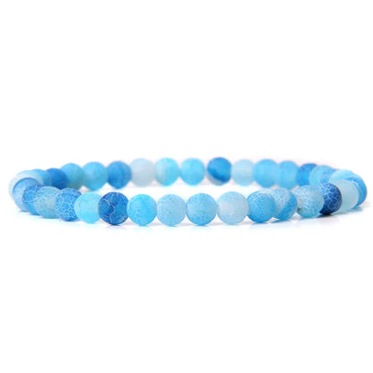 6 mm Naturstein-Armband – Apatit, Lapislazuli & Türkis für Damen & Herren