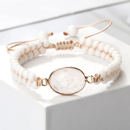 4 mm Howlith-Armband – Mini-Naturstein für Yoga & Heilung