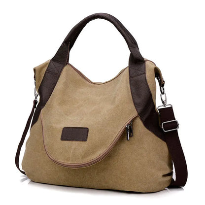 Canvas Damen Umhängetasche – Groß & Stylisch für Alltag & Reise