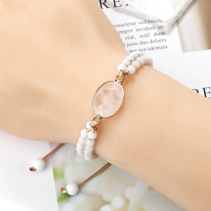 4 mm Howlith-Armband – Mini-Naturstein für Yoga & Heilung