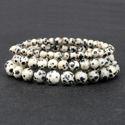 Heilstein-Armband aus Dalmatiner-Jaspis – Spiritueller Schmuck mit Bedeutung