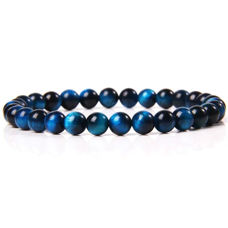 6 mm Naturstein-Armband – Apatit, Lapislazuli & Türkis für Damen & Herren