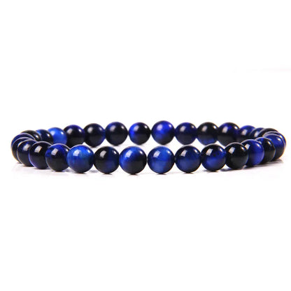6 mm Naturstein-Armband – Apatit, Lapislazuli & Türkis für Damen & Herren
