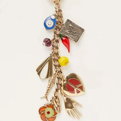 stilvoller schlüsselband mit buchstaben-perlen perlen-stern eprolo