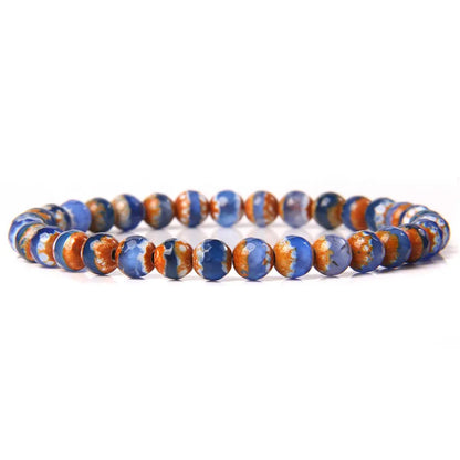 6 mm Naturstein-Armband – Apatit, Lapislazuli & Türkis für Damen & Herren