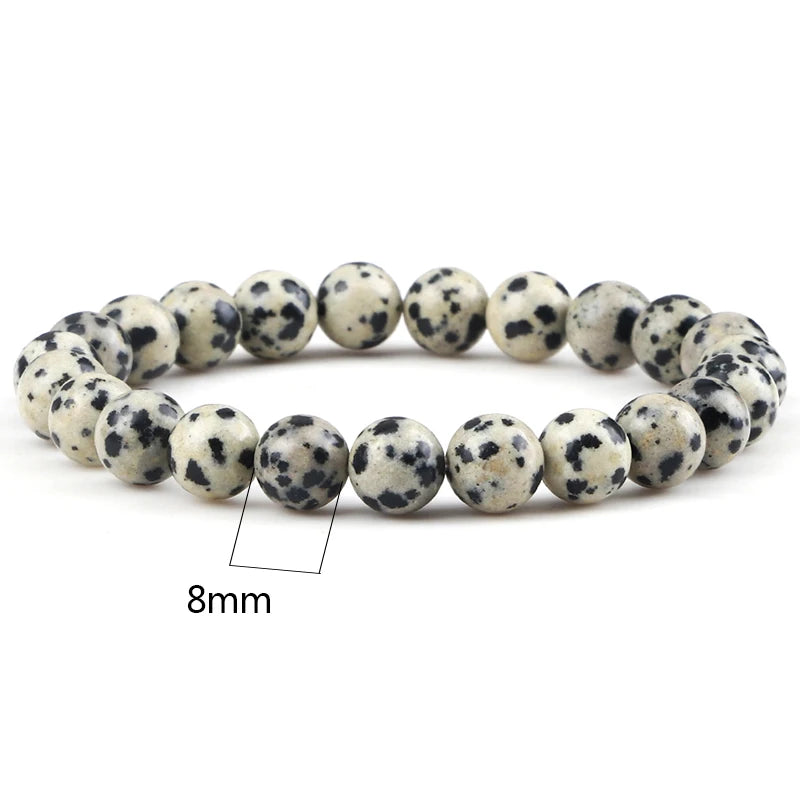 Heilstein-Armband aus Dalmatiner-Jaspis – Spiritueller Schmuck mit Bedeutung
