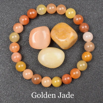 Goldener Obsidian Armband – Naturstein-Energieschmuck für Damen & Herren