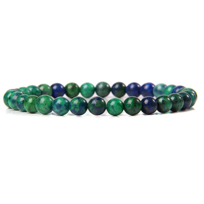 6 mm Naturstein-Armband – Apatit, Lapislazuli & Türkis für Damen & Herren