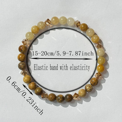 Unisex Citrin-Armband – Kraftstein für Motivation & Fülle (6 mm Perlen)