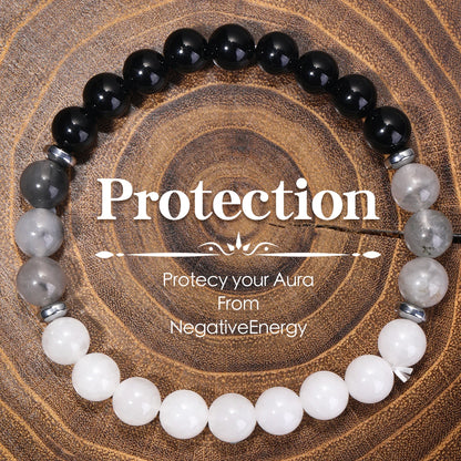 Citrin & Tigerauge Naturstein-Armband – Glück, Schutz & Gesundheit